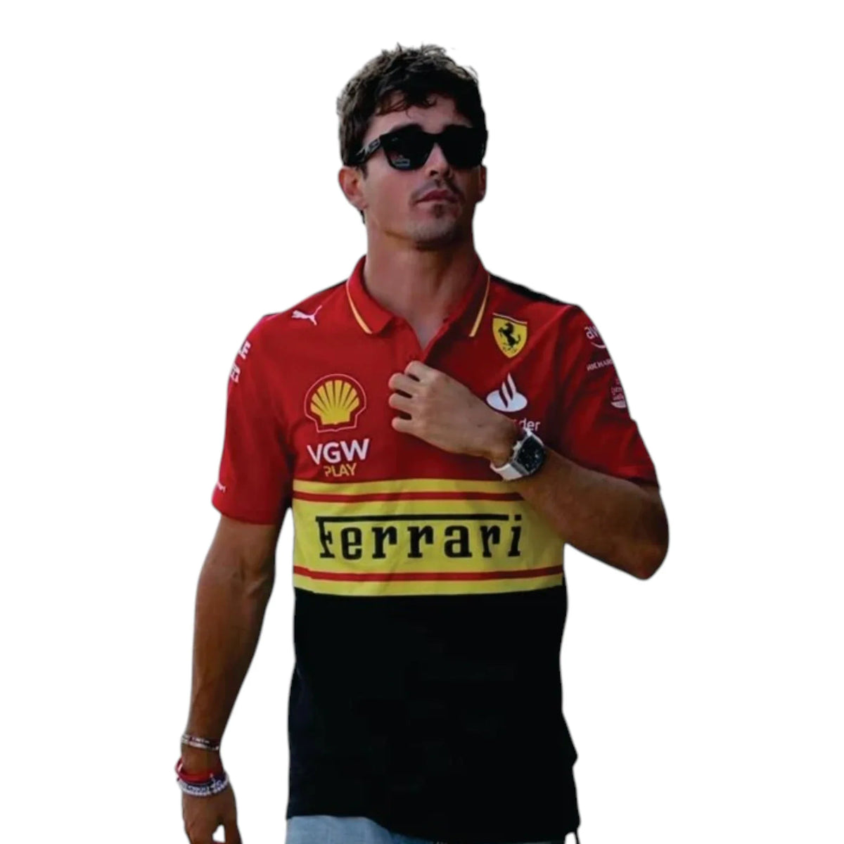 2023 Ferrari Monza GP F1 Polo Shirt - Trending Racegears image 1