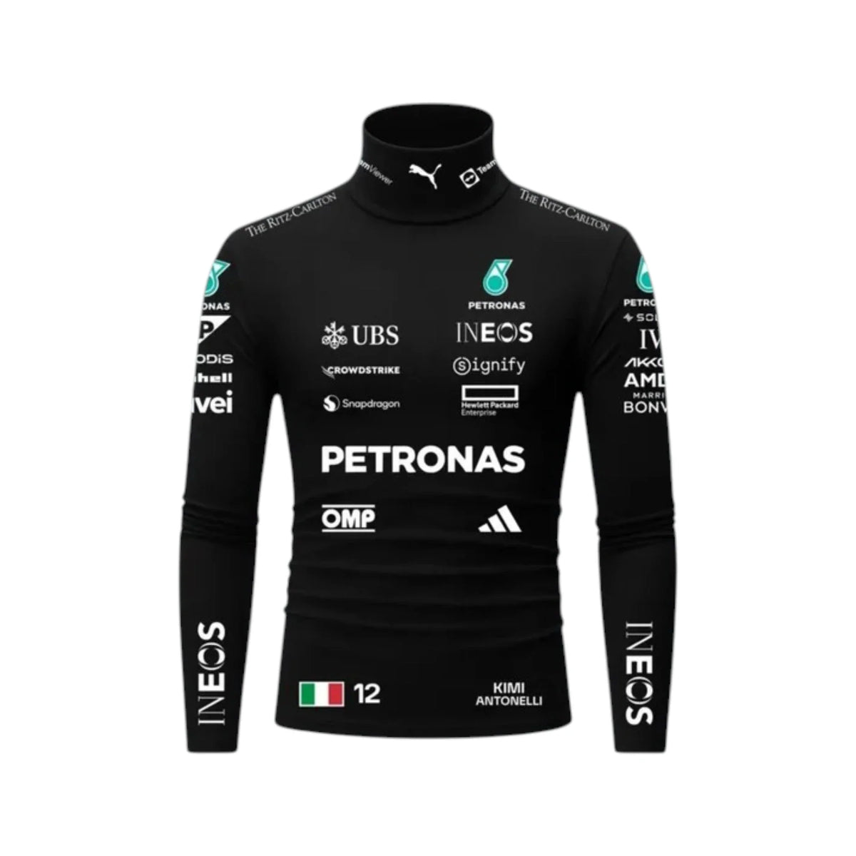 Andrea Kimi Antonelli 2026 Mercedes-AMG Petronas F1 Undershirt - Trending Racegears image 1