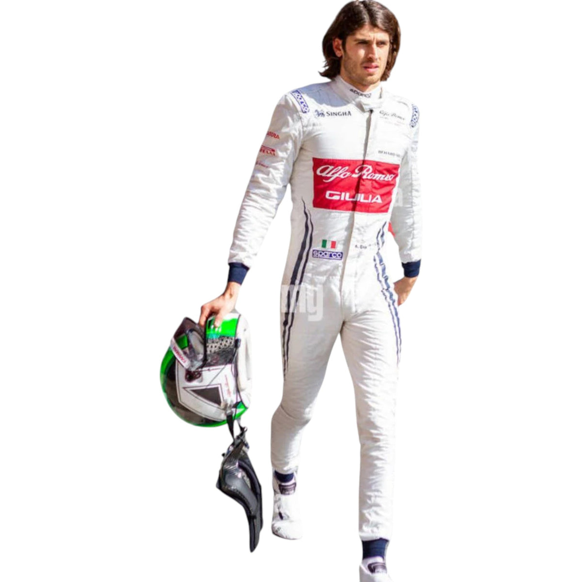 Antonio Giovinazzi 2019 Alfa Romeo F1 Race Suit - Trending Racegears image 3