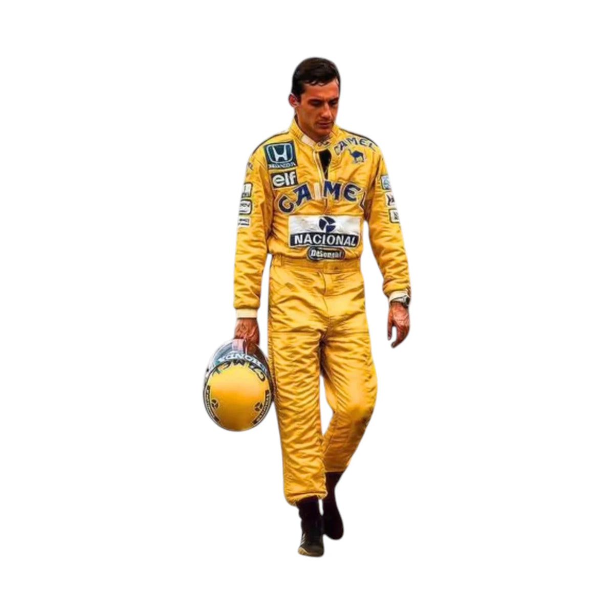 Ayrton Senna 1987 Lotus F1 Racing Suit - Trending Racegears image 1