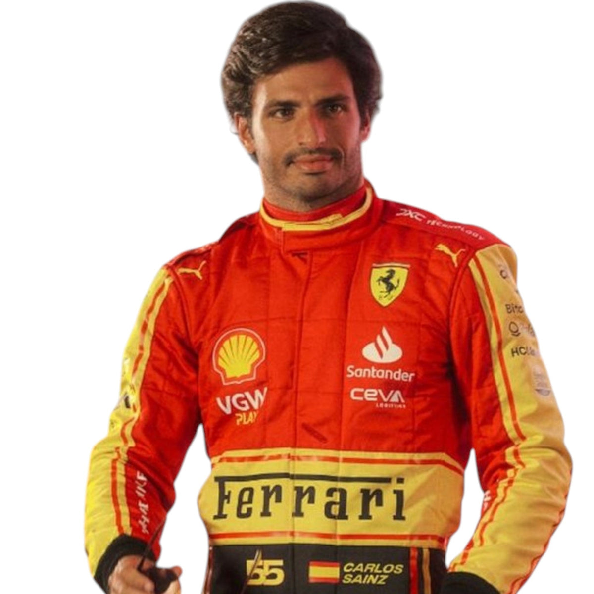 Carlos Sainz 2023 Ferrari Monza GP F1 Race Suit - Trending Racegears image 2