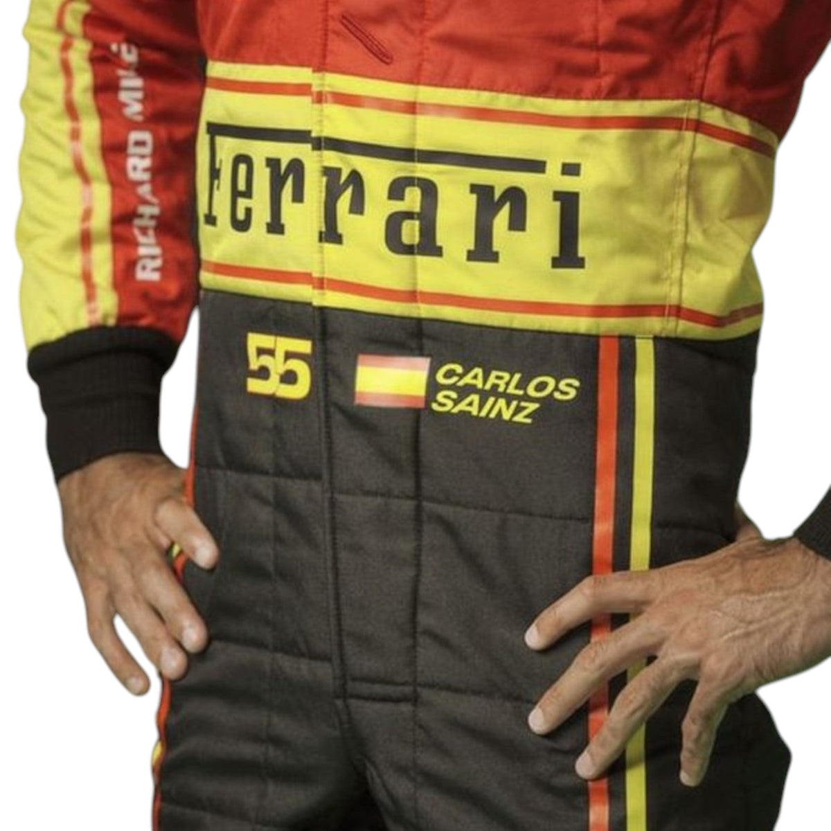 Carlos Sainz 2023 Ferrari Monza GP F1 Race Suit - Trending Racegears image 3