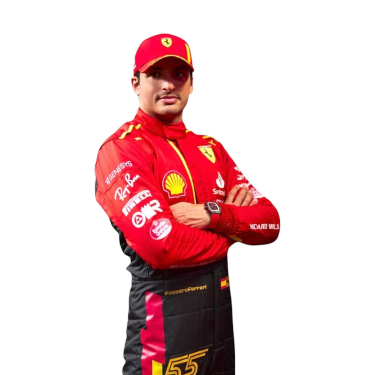 Carlos Sainz 2023 Ferrari Spain GP F1 Race Suit - Trending Racegears image 1