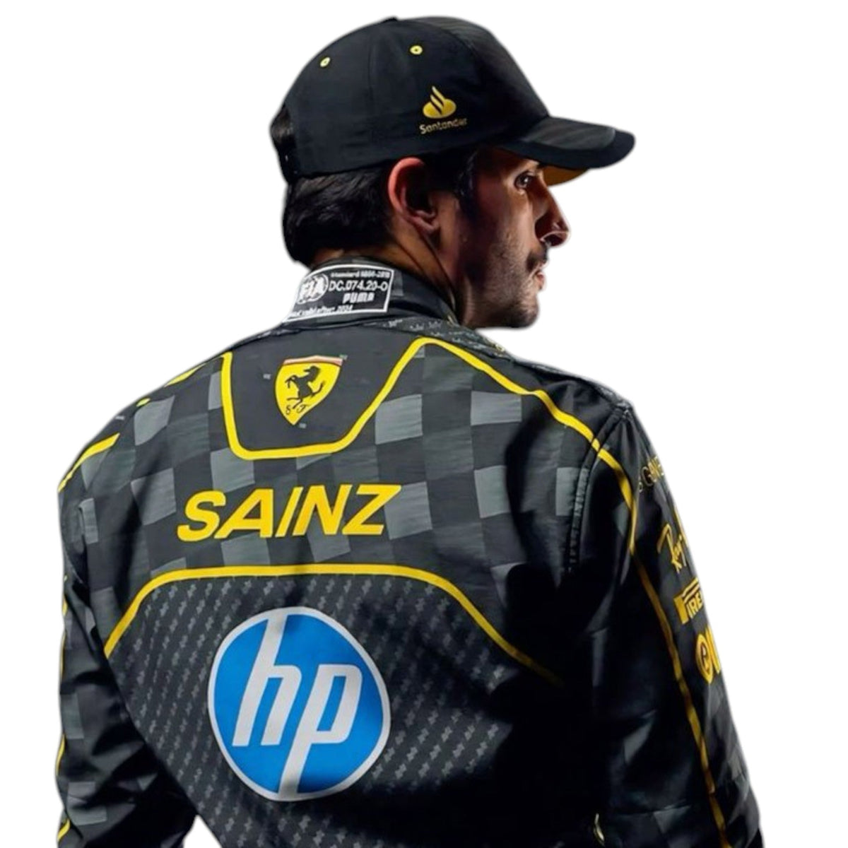 Carlos Sainz 2024 Ferrari Monza GP F1 Race Suit - Trending Racegears image 2