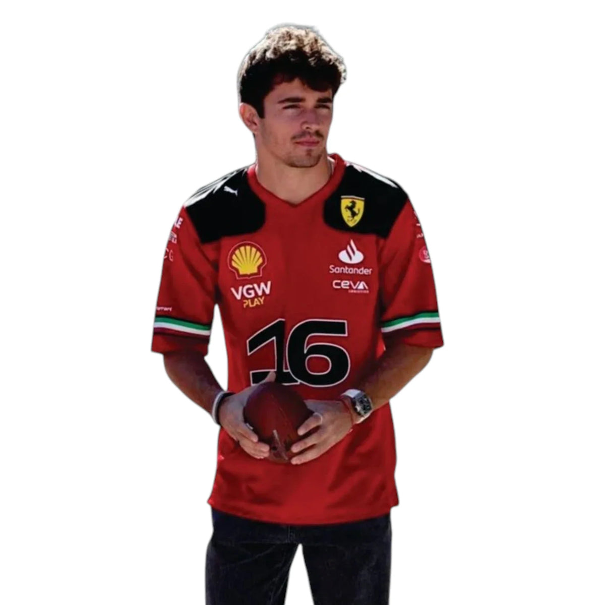Charles Leclerc 2023 Ferrari F1 Racing T-Shirt - Trending Racegears image 2
