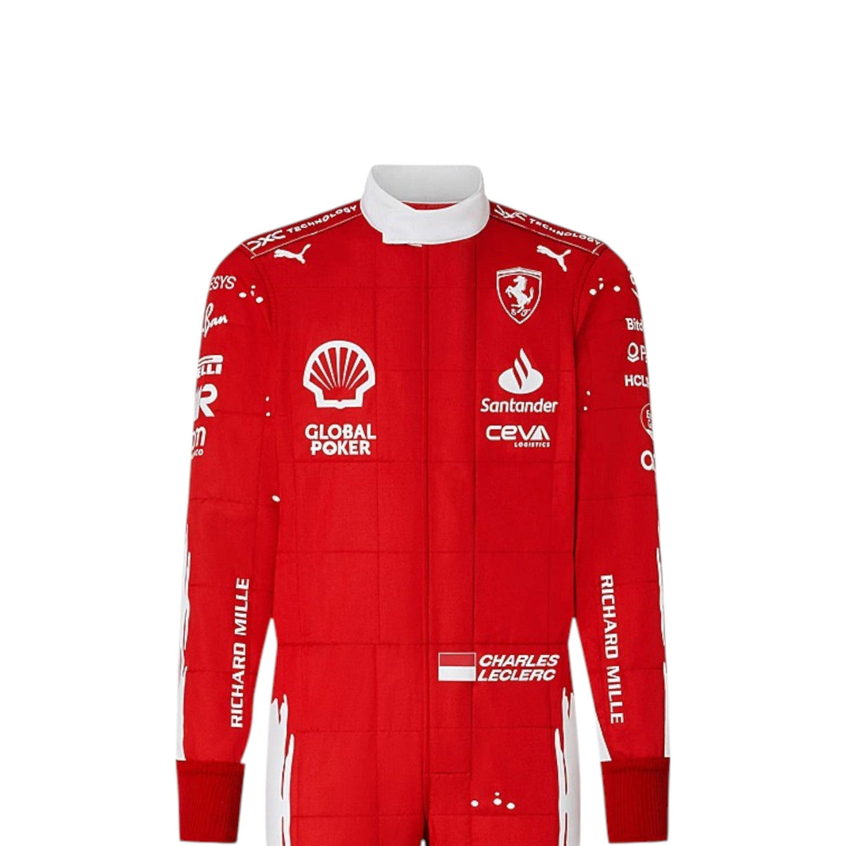 Charles Leclerc 2023 Ferrari (Las Vegas GP Special Edition) F1 Race Suit - Trending Racegears image 1