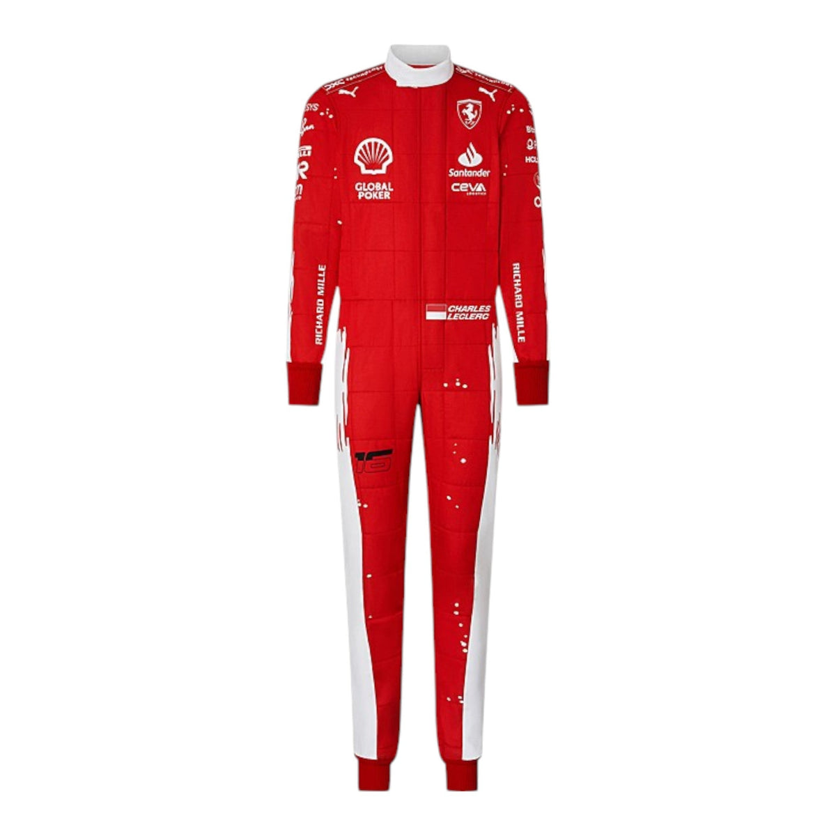Charles Leclerc 2023 Ferrari (Las Vegas GP Special Edition) F1 Race Suit - Trending Racegears image 2