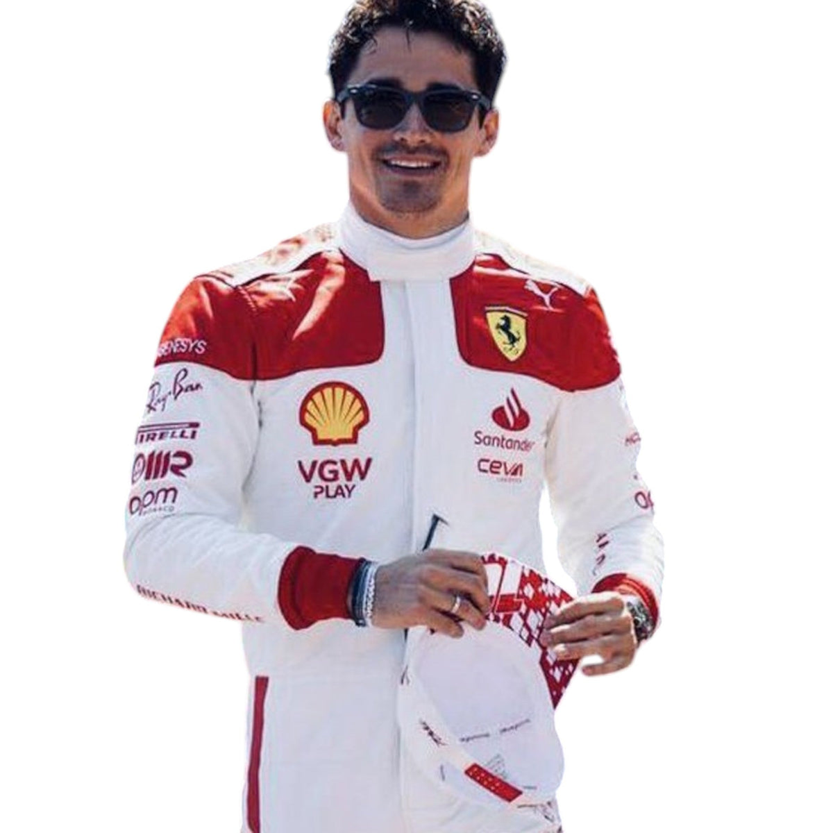 Charles Leclerc 2023 Ferrari Monaco GP F1 Race Suit - Trending Racegears image 3