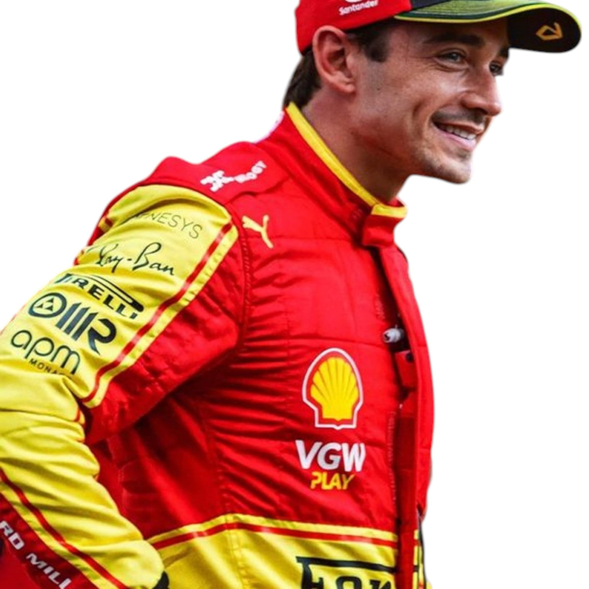 Charles Leclerc 2023 Ferrari Monza GP F1 Race Suit - Trending Racegears image 1