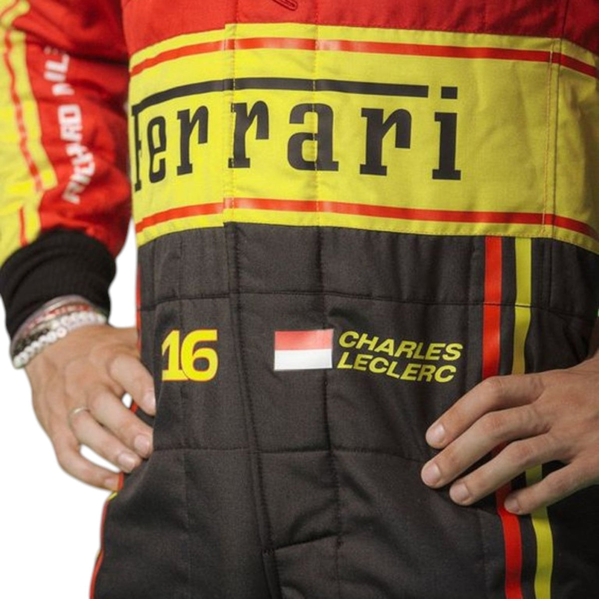 Charles Leclerc 2023 Ferrari Monza GP F1 Race Suit - Trending Racegears image 2