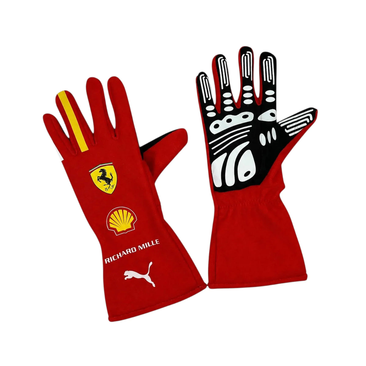 Charles Leclerc 2024 Ferrari F1 Racing Gloves - Trending Racegears image 1