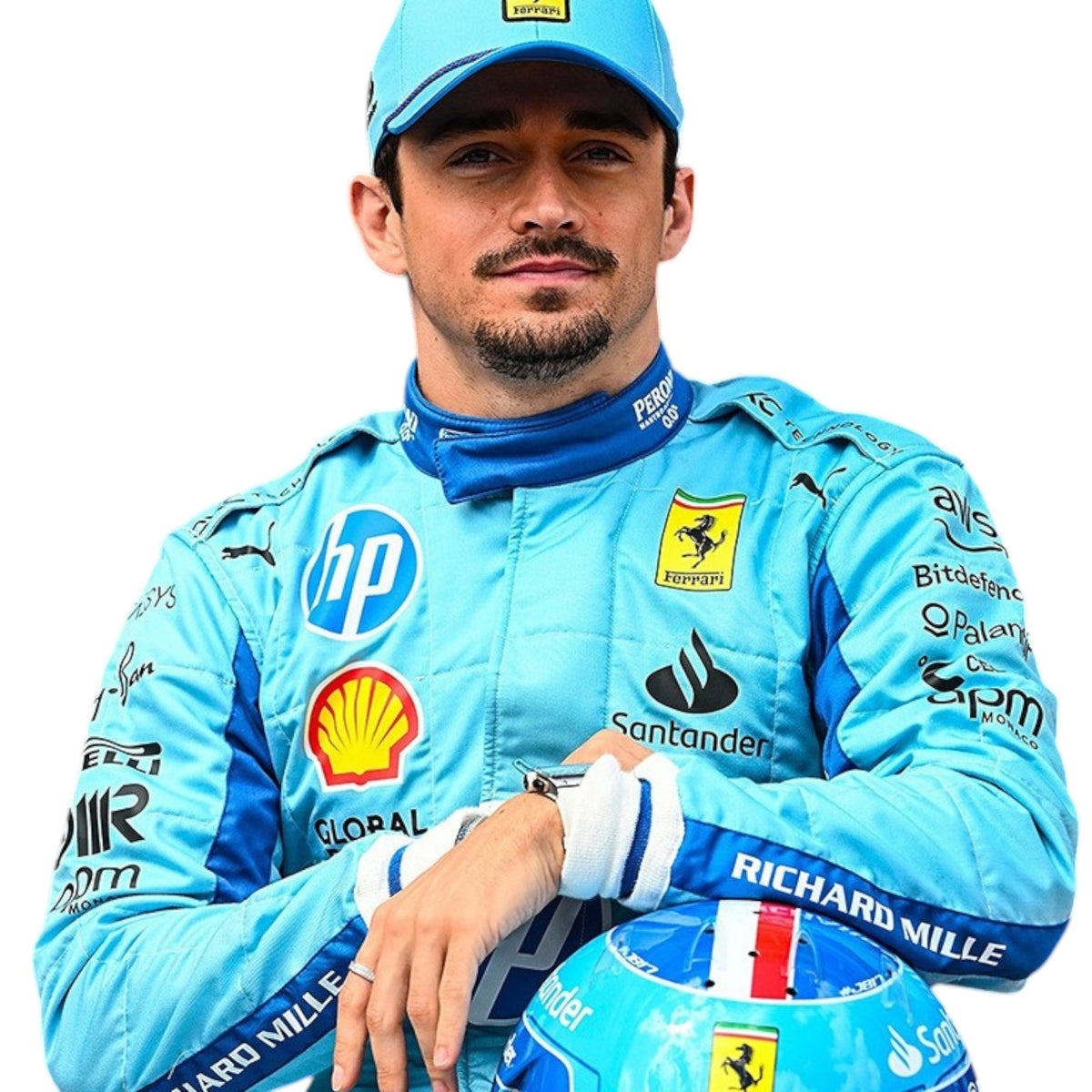 Charles Leclerc 2024 Ferrari Miami GP F1 Race Suit - Trending Racegears image 6