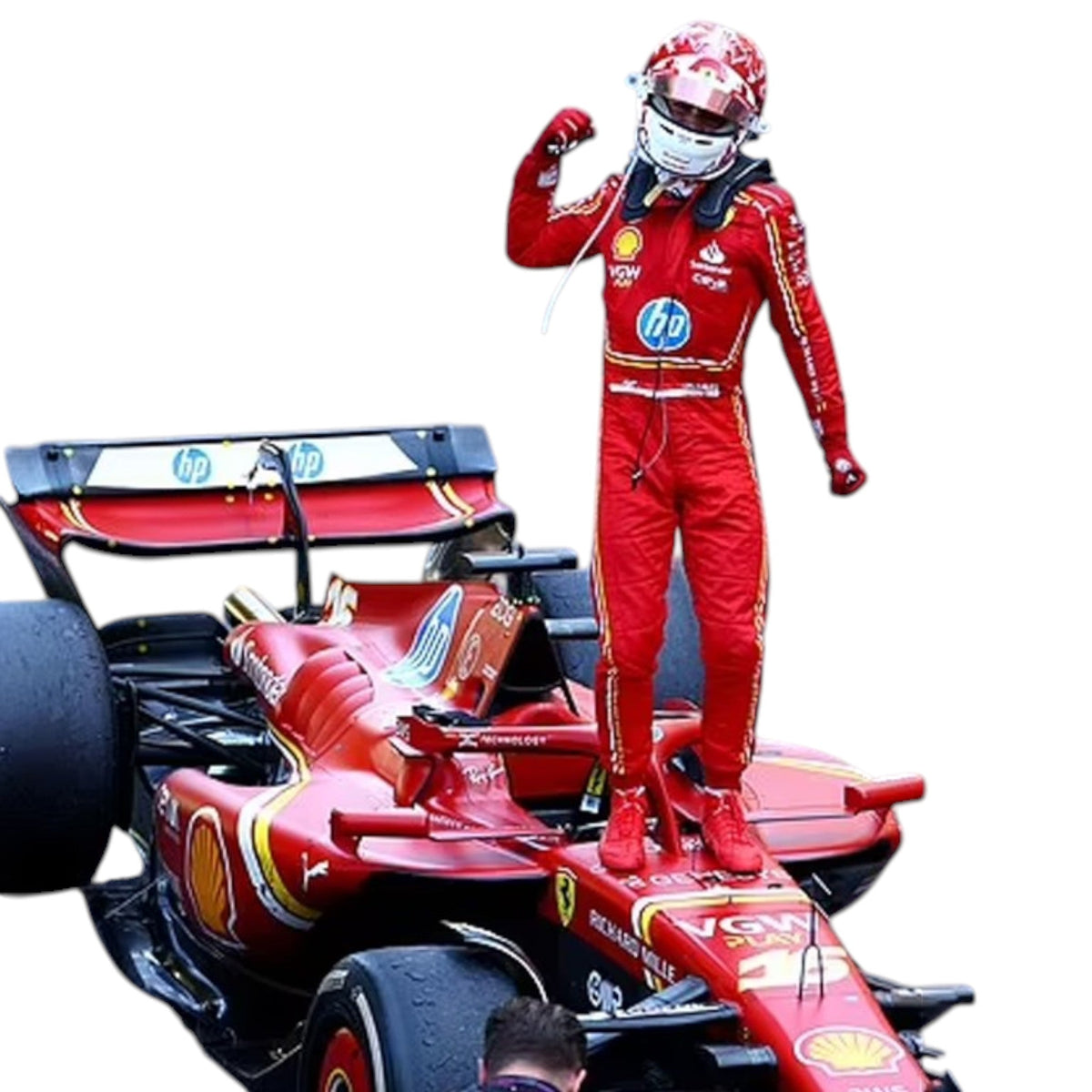 Charles Leclerc 2024 Ferrari Monaco GP F1 Race Suit - Trending Racegears image 1