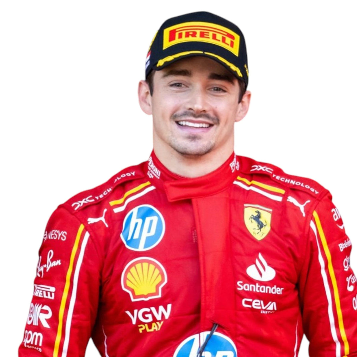 Charles Leclerc 2024 Ferrari Monaco GP F1 Race Suit - Trending Racegears image 4