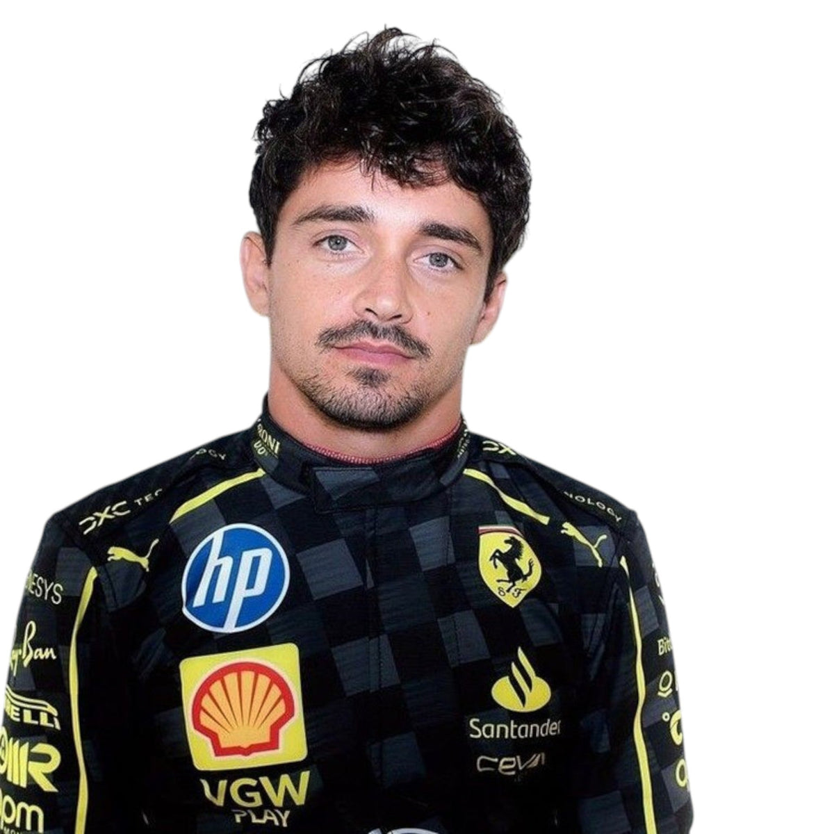 Charles Leclerc 2024 Ferrari Monza GP F1 Race Suit - Trending Racegears image 3