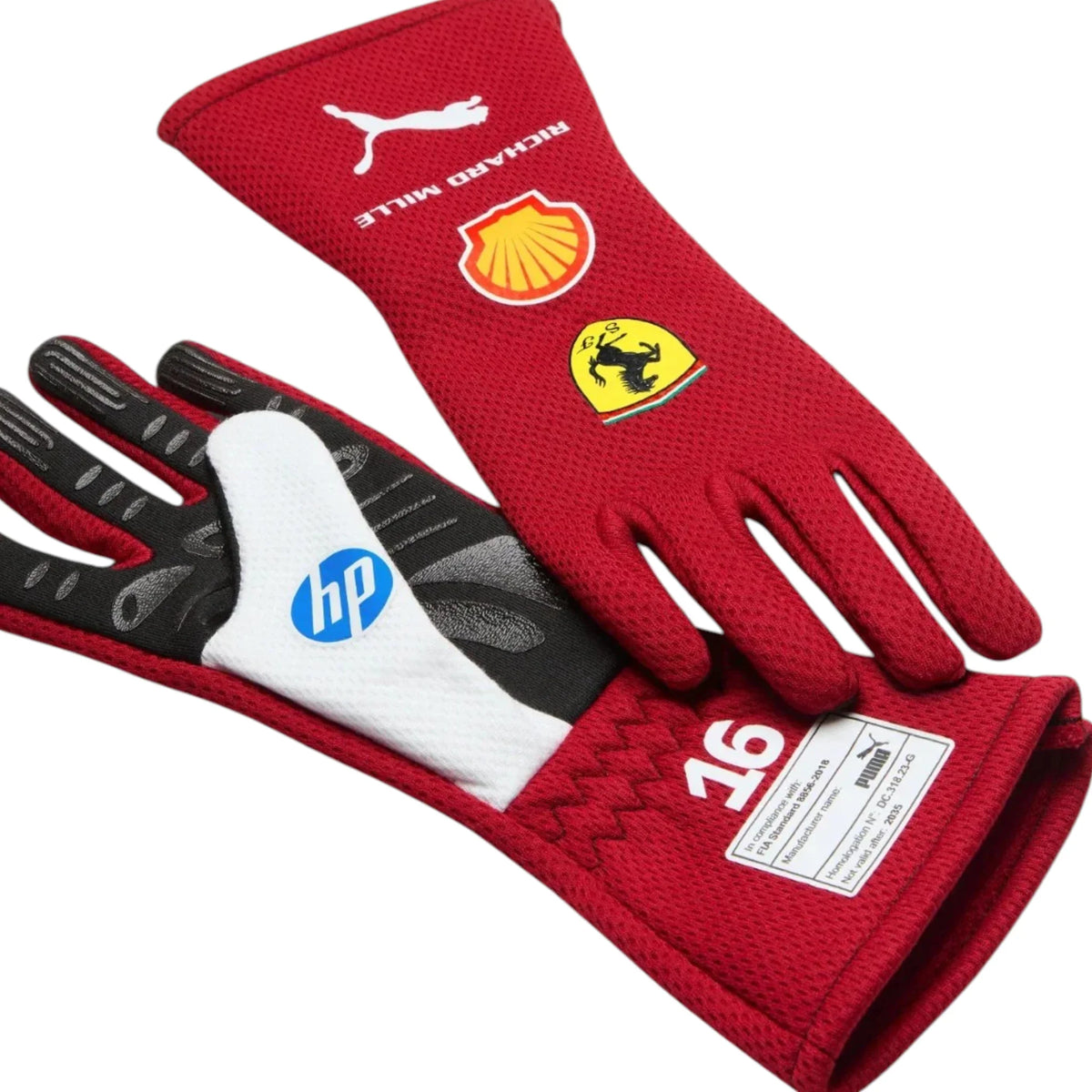 Charles Leclerc 2025 Ferrari F1 Racing Gloves - Trending Racegears image 3