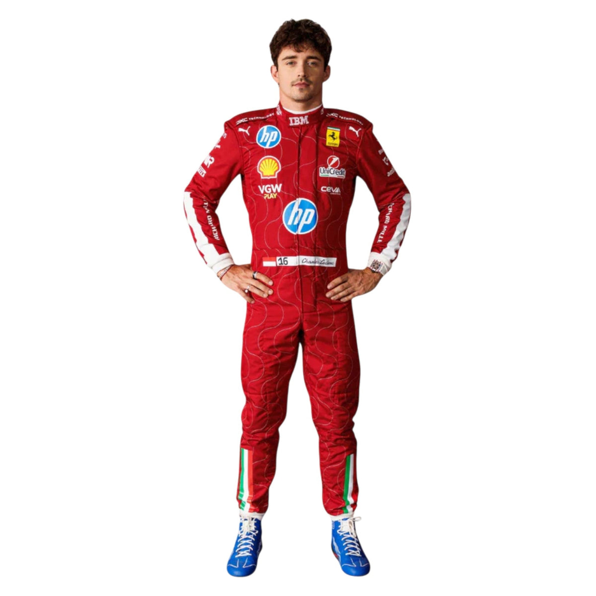 Charles Leclerc 2025 Ferrari Monza GP F1 Race Suit - Trending Racegears image 1