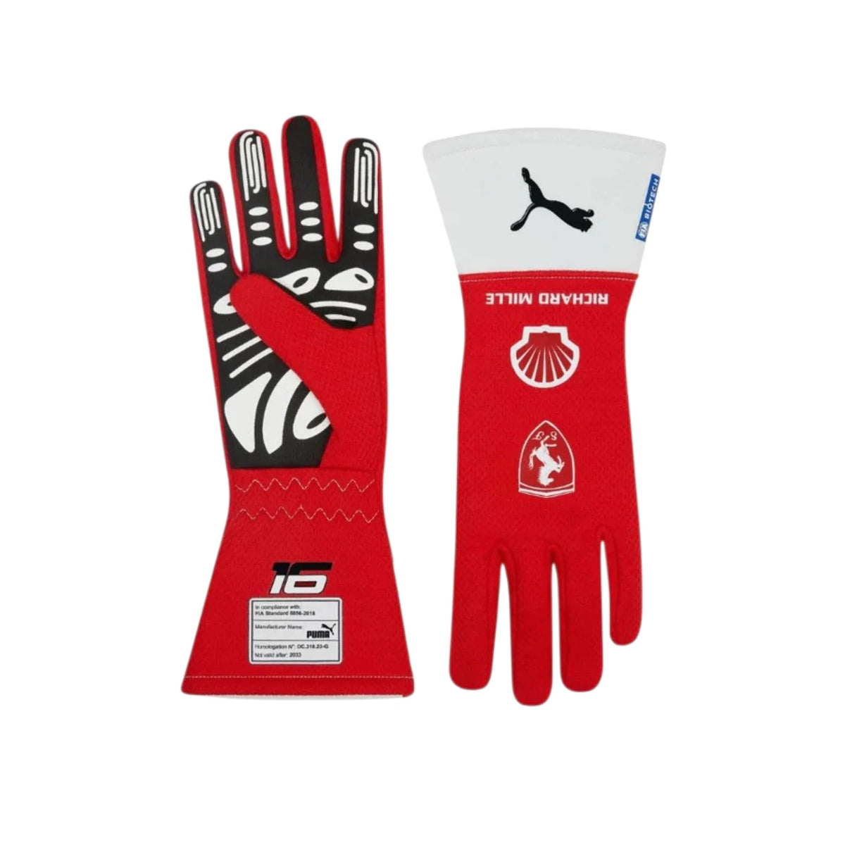 Charles Leclerc Ferrari F1 Racing Gloves - Trending Racegears image 1