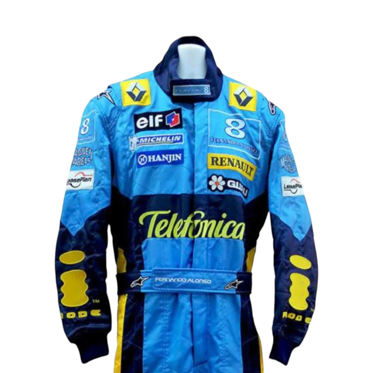 Fernando Alonso 2004 Renault F1 Race Suit - Trending Racegears image 2