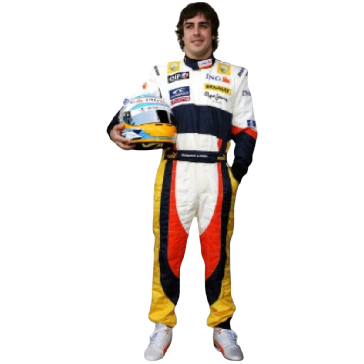 Fernando Alonso 2008 Renault F1 Race Suit - Trending Racegears image 1
