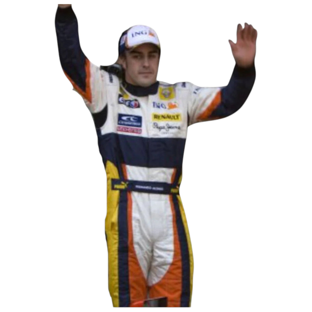 Fernando Alonso 2008 Renault F1 Race Suit - Trending Racegears image 2