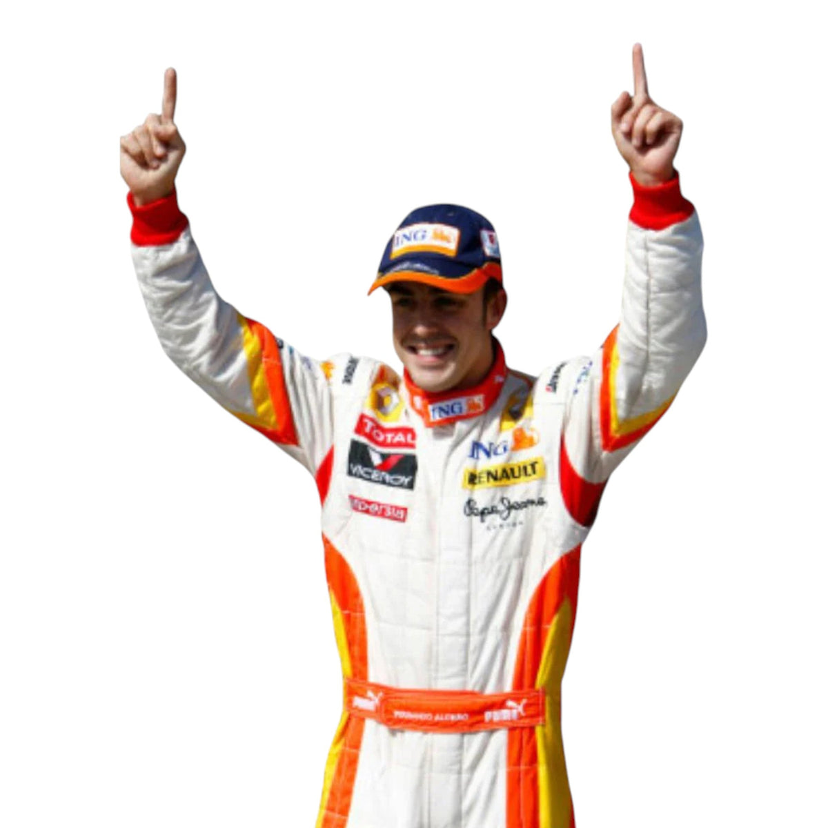 Fernando Alonso 2009 Renault F1 Race Suit - Trending Racegears image 2