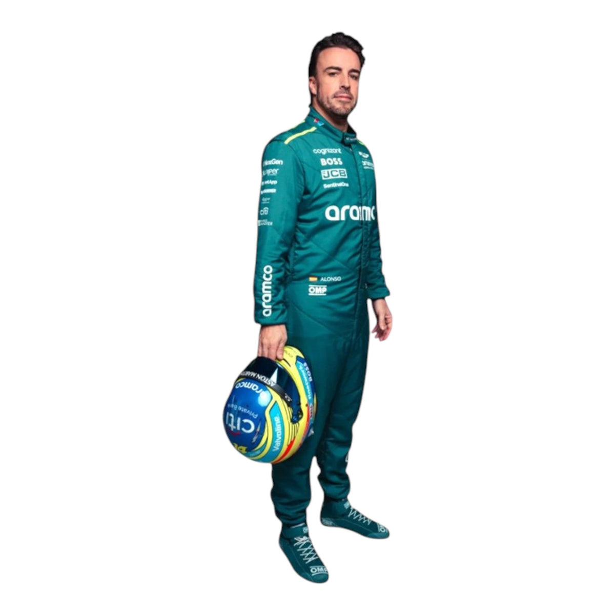 Fernando Alonso 2024 Aston Martin F1 Race Suit - Trending Racegears image 5