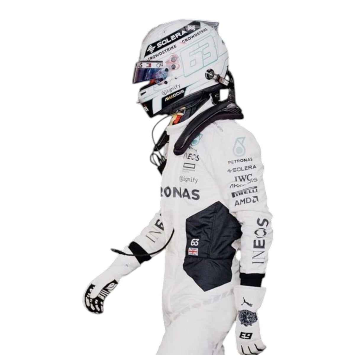 George Russel 2024 Mercedes-AMG Petronas Qatar GP F1 Race Suit - Trending Racegears image 6