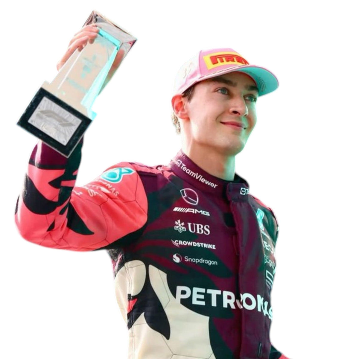 George Russel 2025 Mercedes AMG Petronas Miami GP F1 Race Suit - Trending Racegears image 2