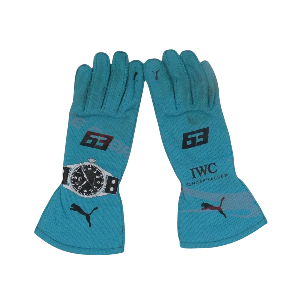 George Russell 2024 Mercedes-AMG Petronas F1 Racing Gloves - Trending Racegears image 1