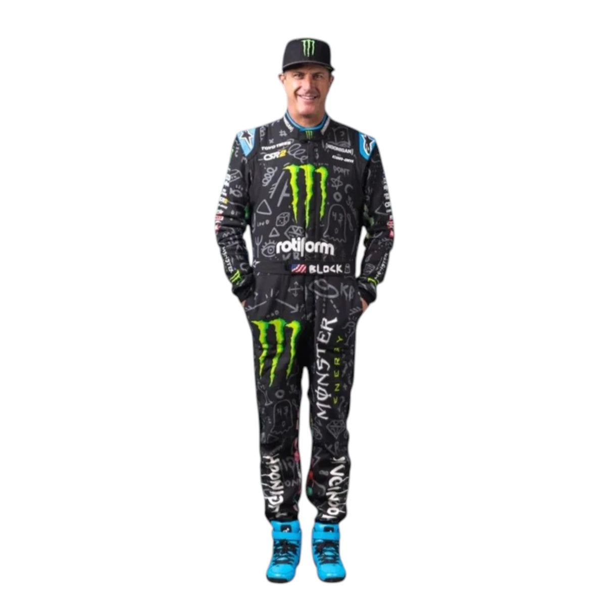 Ken Block 2022 Monster Go Kart Racing Suit - Trending Racegears image 1