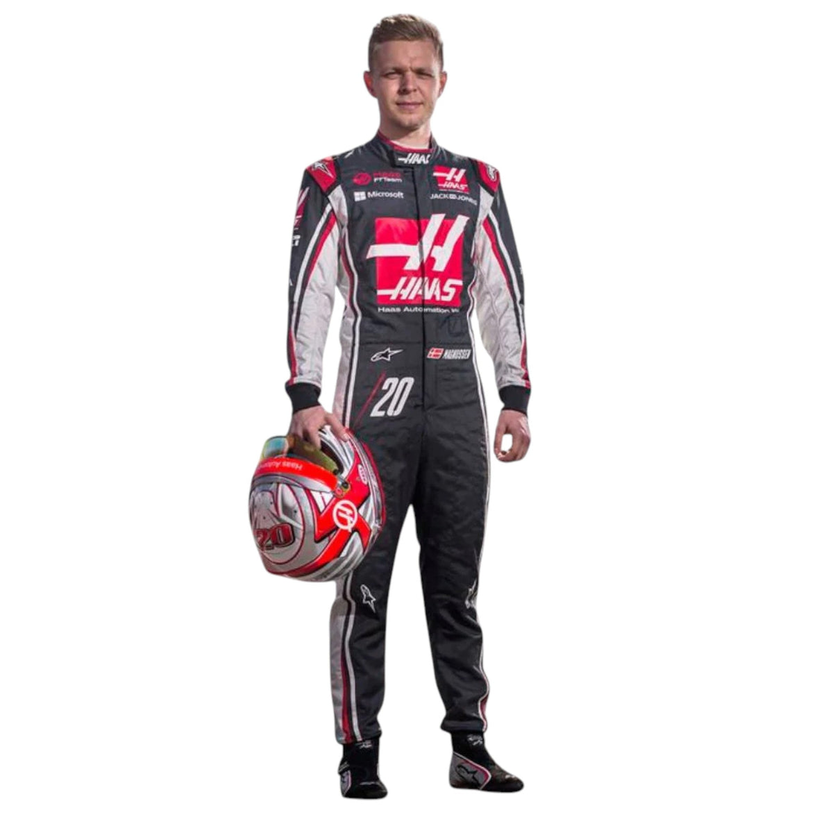 Kevin Magnussen 2017 Haas F1 Race Suit - Trending Racegears image 2