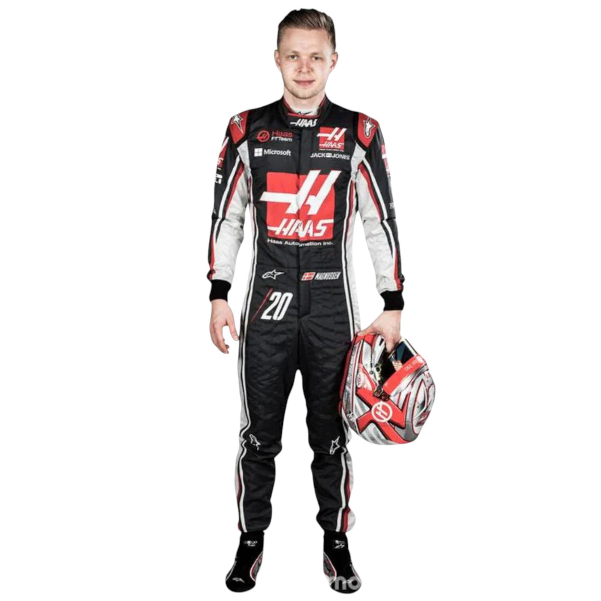 Kevin Magnussen 2018 Haas F1 Race Suit - Trending Racegears image 1