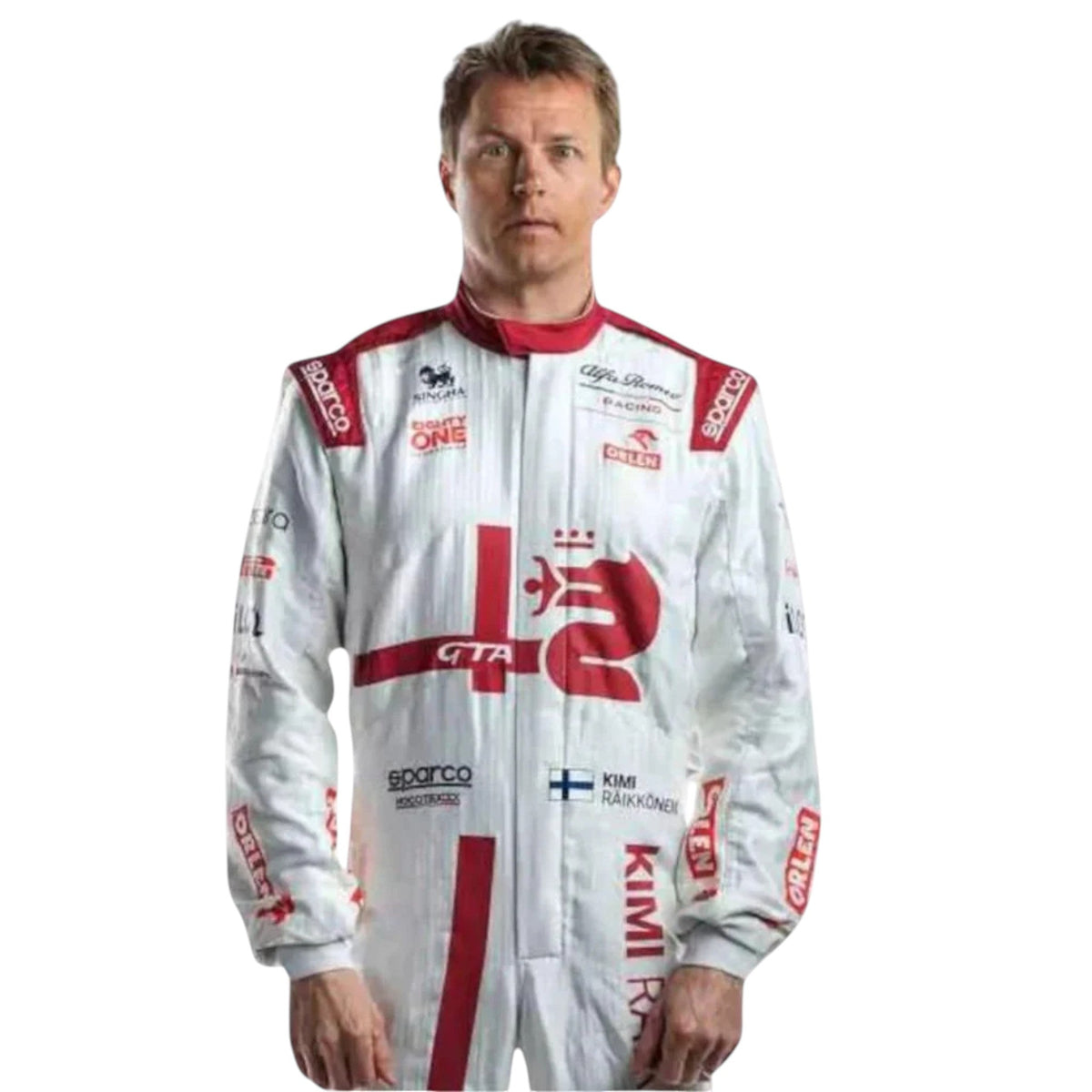 Kimi Räikkönen 2021 Alfa Romeo F1 Race Suit - Trending Racegears image 4
