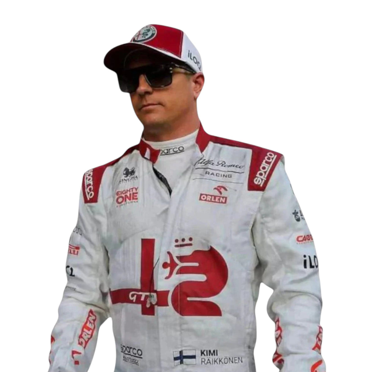 Kimi Räikkönen 2021 Alfa Romeo F1 Race Suit - Trending Racegears image 5