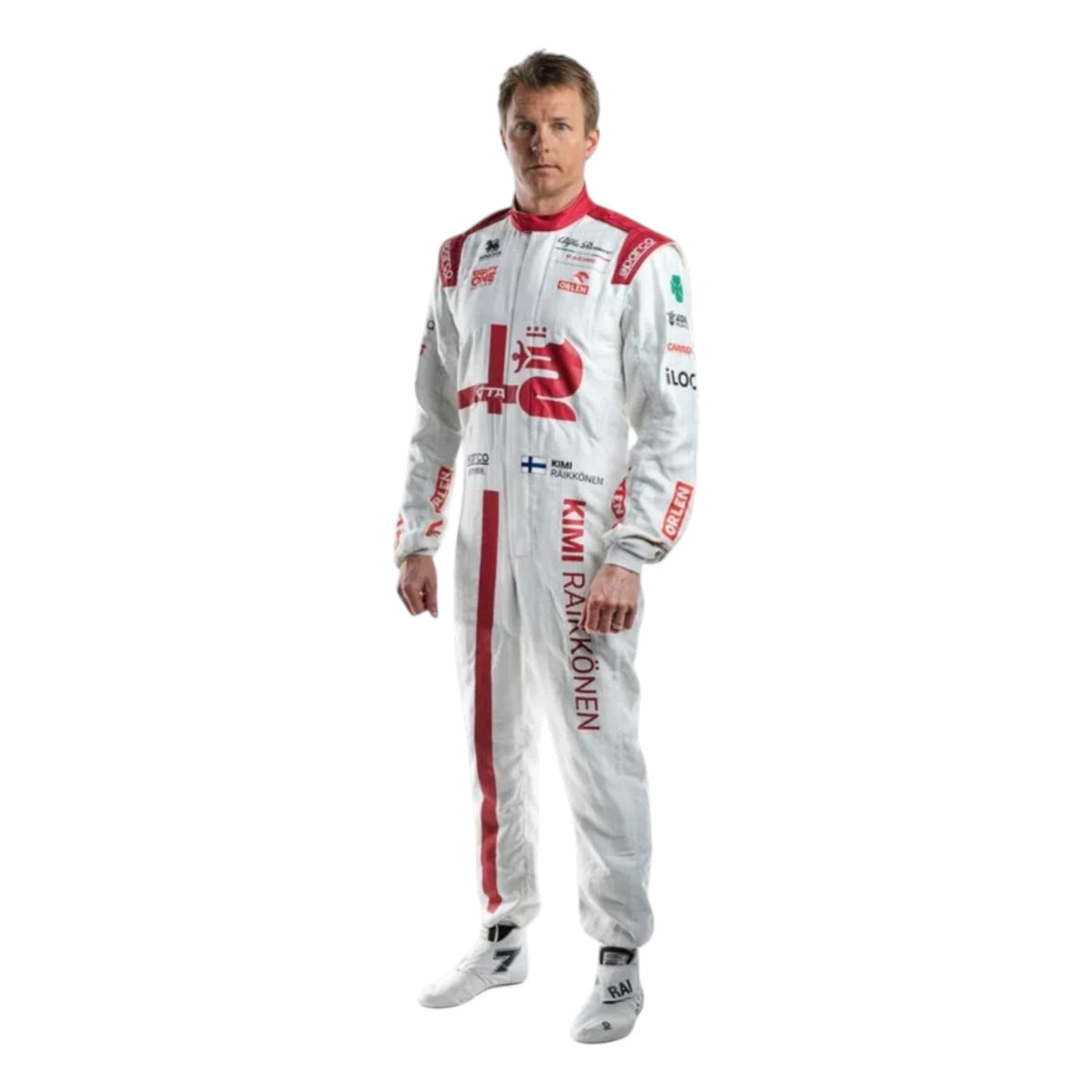 Kimi Räikkönen 2021 Alfa Romeo F1 Race Suit - Trending Racegears image 1