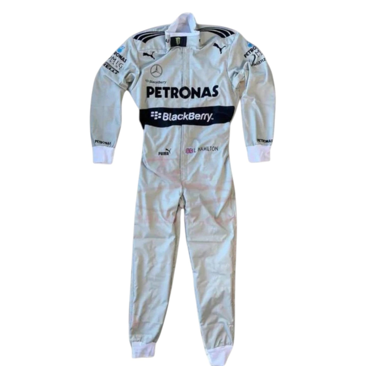 Lewis Hamilton 2013 Mercedes Petronas F1 Race Suit - Trending Racegears image 1