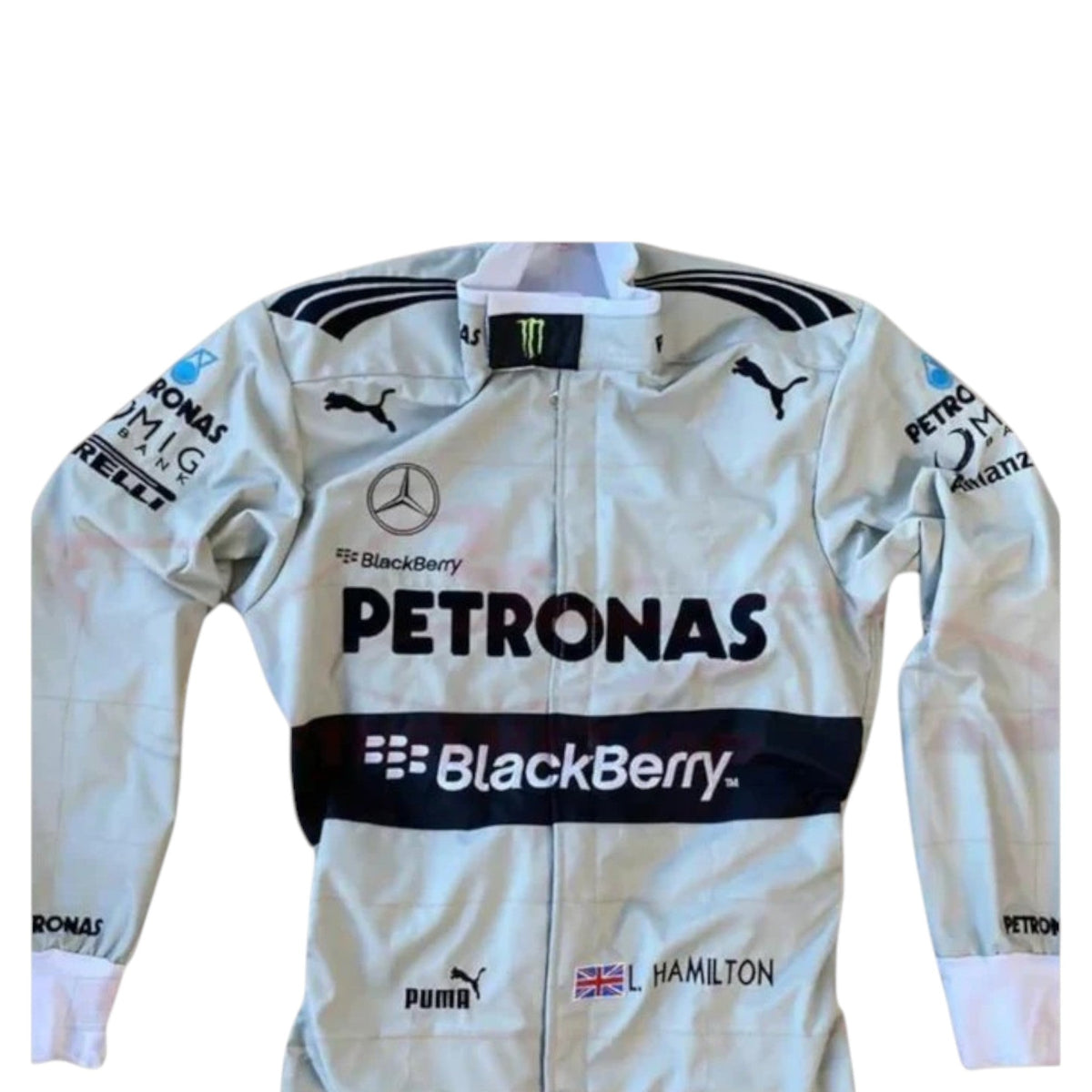 Lewis Hamilton 2013 Mercedes Petronas F1 Race Suit - Trending Racegears image 3