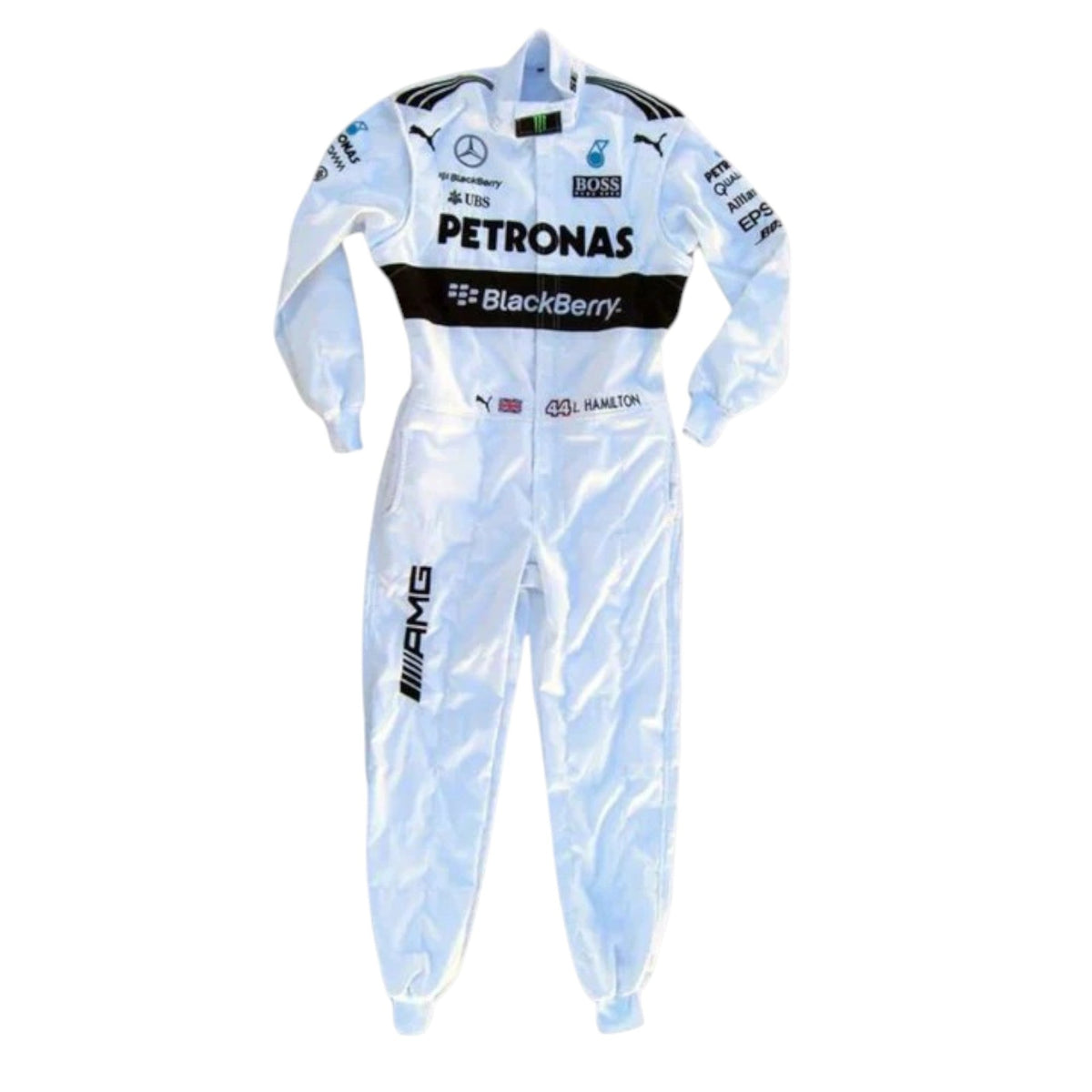 Lewis Hamilton 2015 Mercedes Petronas F1 Race Suit - Trending Racegears image 1