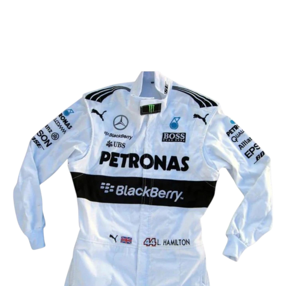 Lewis Hamilton 2015 Mercedes Petronas F1 Race Suit - Trending Racegears image 2