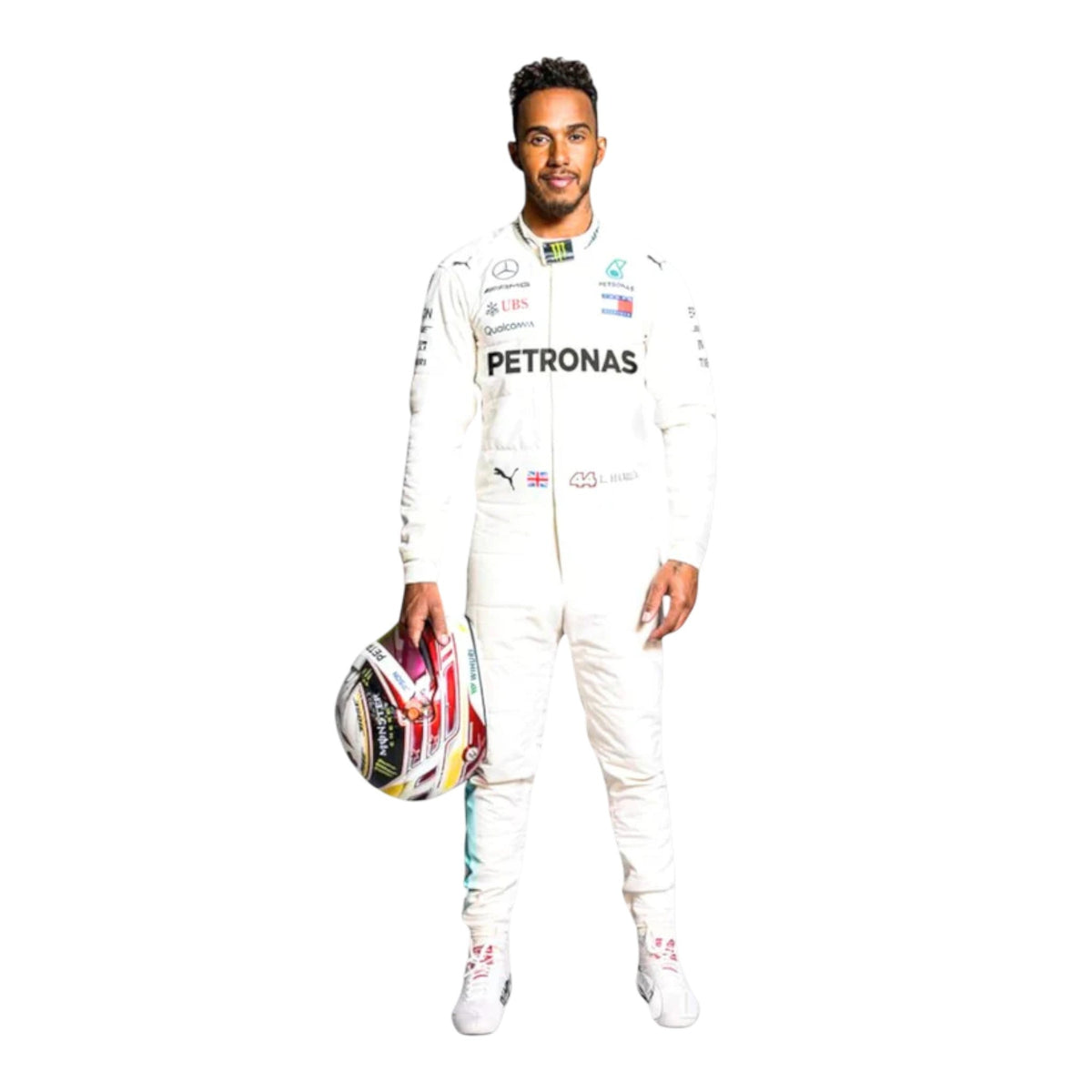 Lewis Hamilton 2018 Mercedes AMG Petronas F1 Race Suit - Trending Racegears image 1