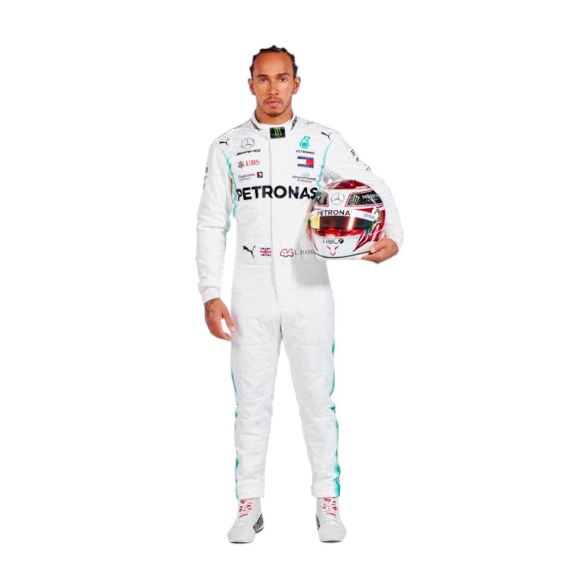 Lewis Hamilton 2019 Mercedes AMG Petronas F1 Race Suit - Trending Racegears image 2