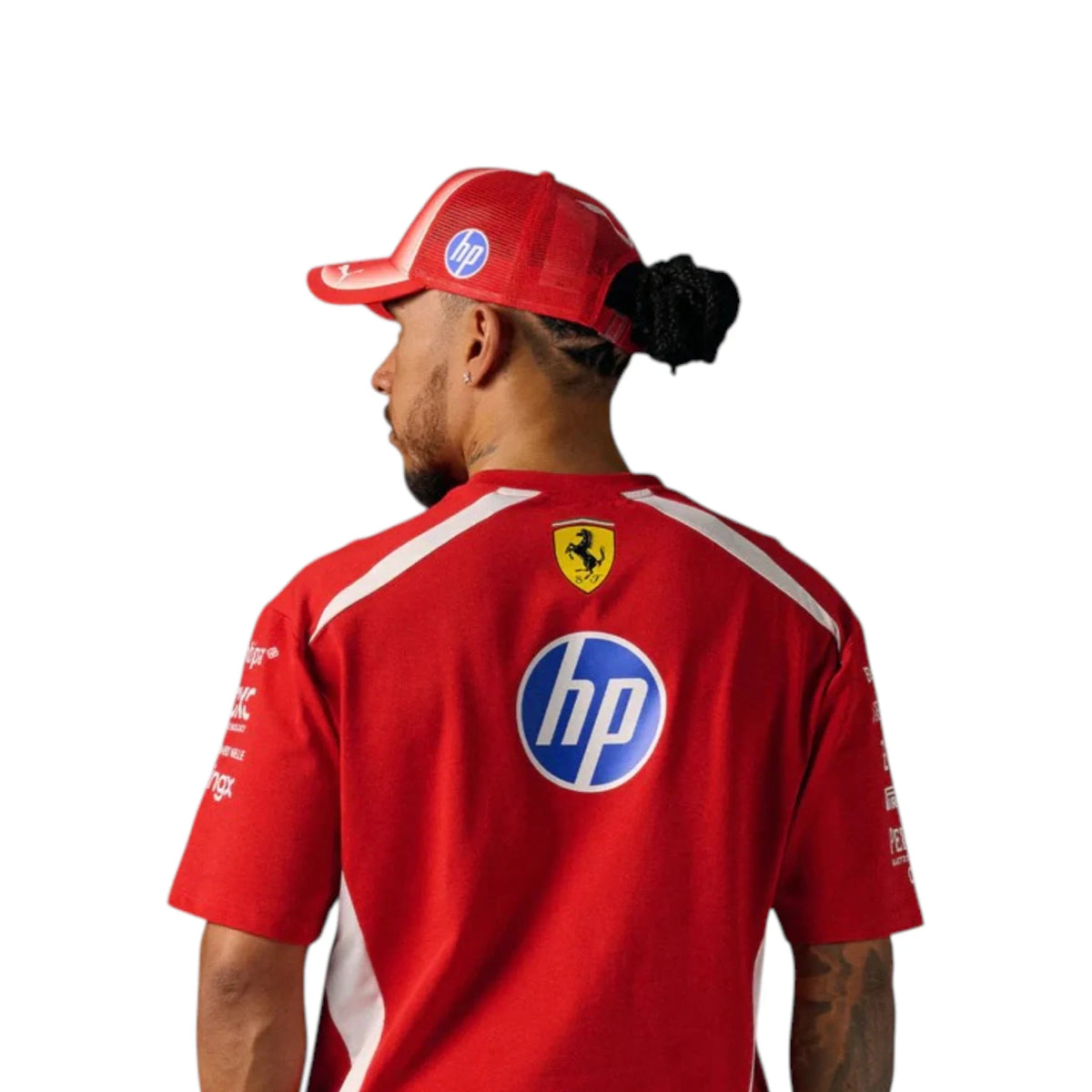 Lewis Hamilton 2025 Ferrari F1 Racing T-Shirt - Trending Racegears image 4