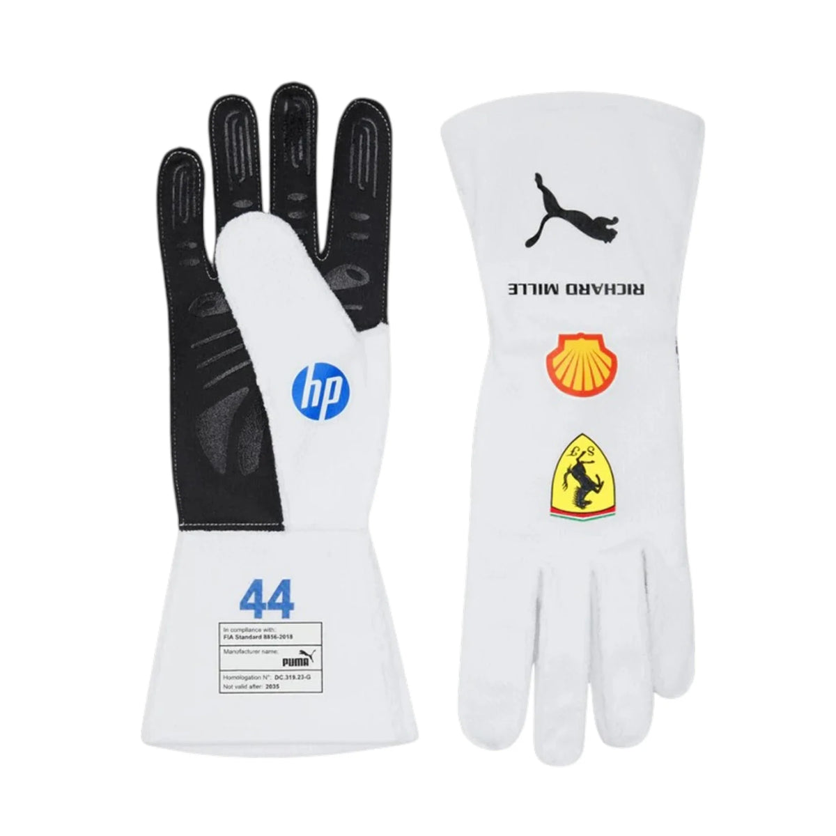 Lewis Hamilton 2025 Ferrari Miami GP F1 Racing Gloves - Trending Racegears image 1