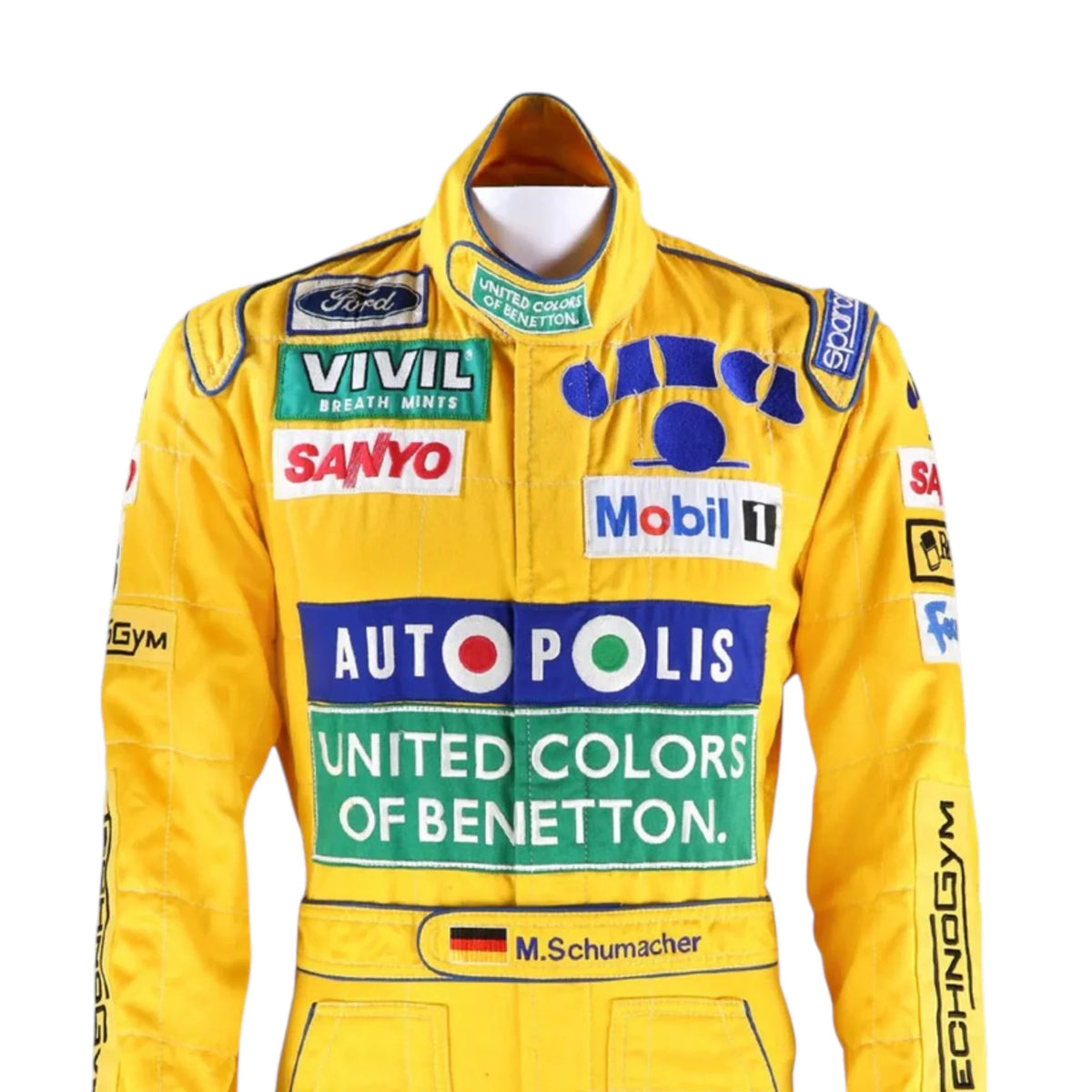 Michael Schumacher 1992 Benetton Belgian GP F1 Racing Suit - Trending Racegears image 2