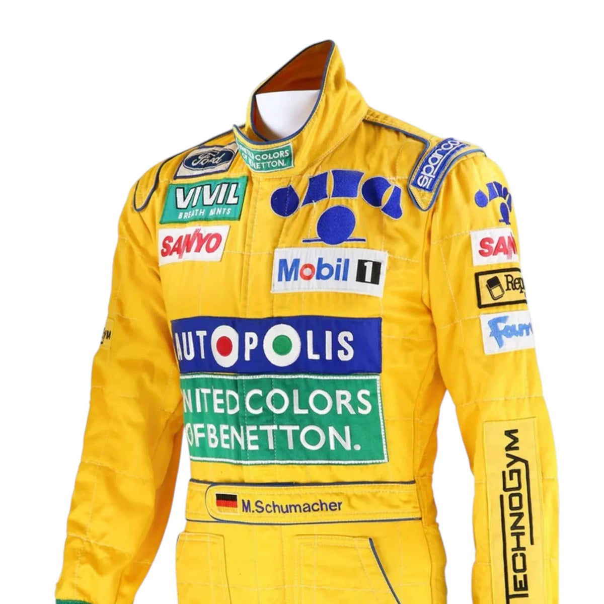 Michael Schumacher 1992 Benetton Belgian GP F1 Racing Suit - Trending Racegears image 4