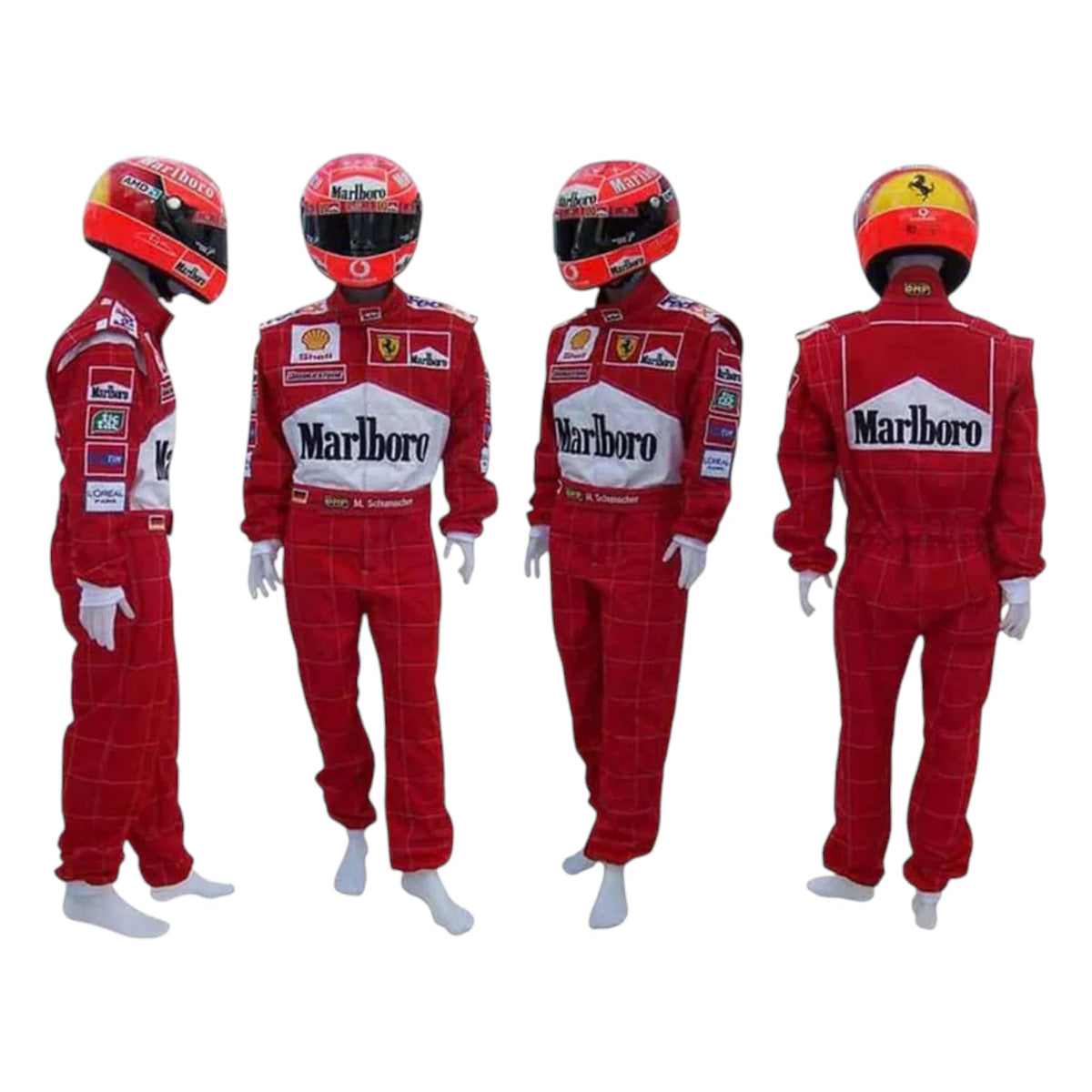 Michael Schumacher 2001 Ferrari Belgian GP F1 Racing Suit - Trending Racegears image 2