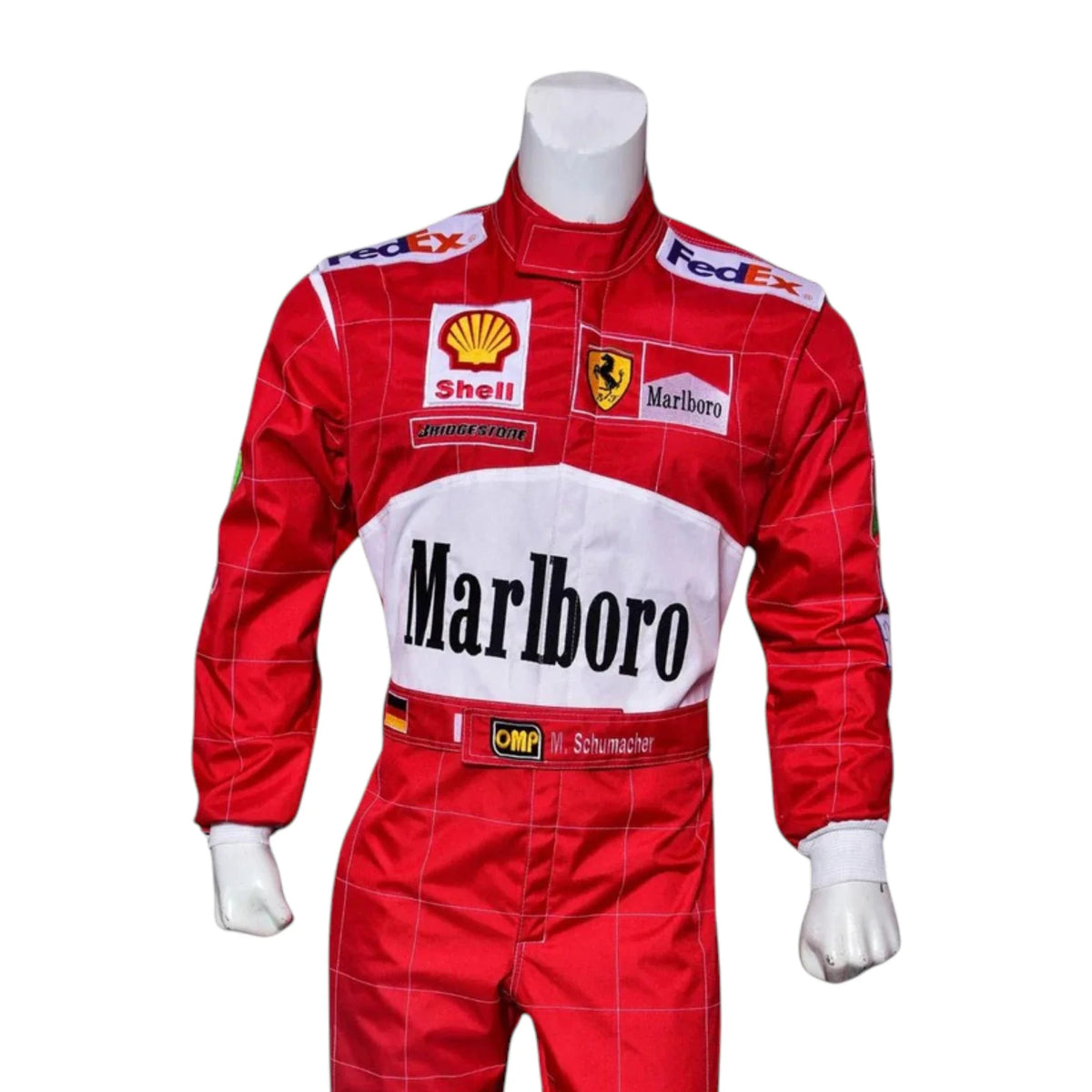 Michael Schumacher 2001 Ferrari Belgian GP F1 Racing Suit - Trending Racegears image 8