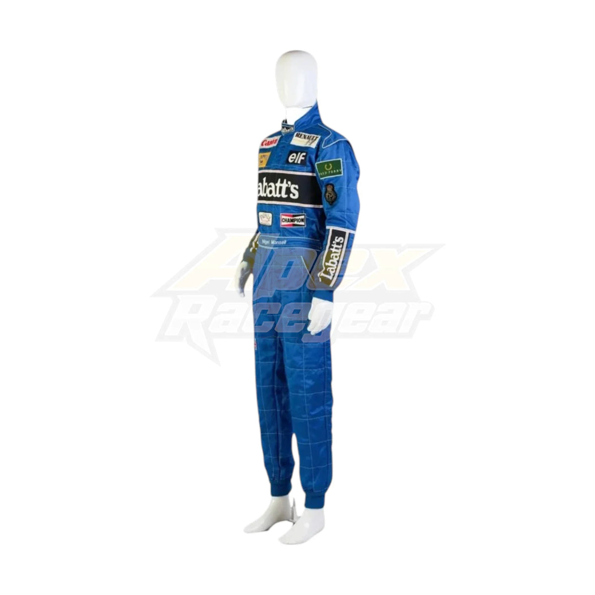 Nigel Mansell 1992 Williams F1 Racing Suit - Trending Racegears image 2