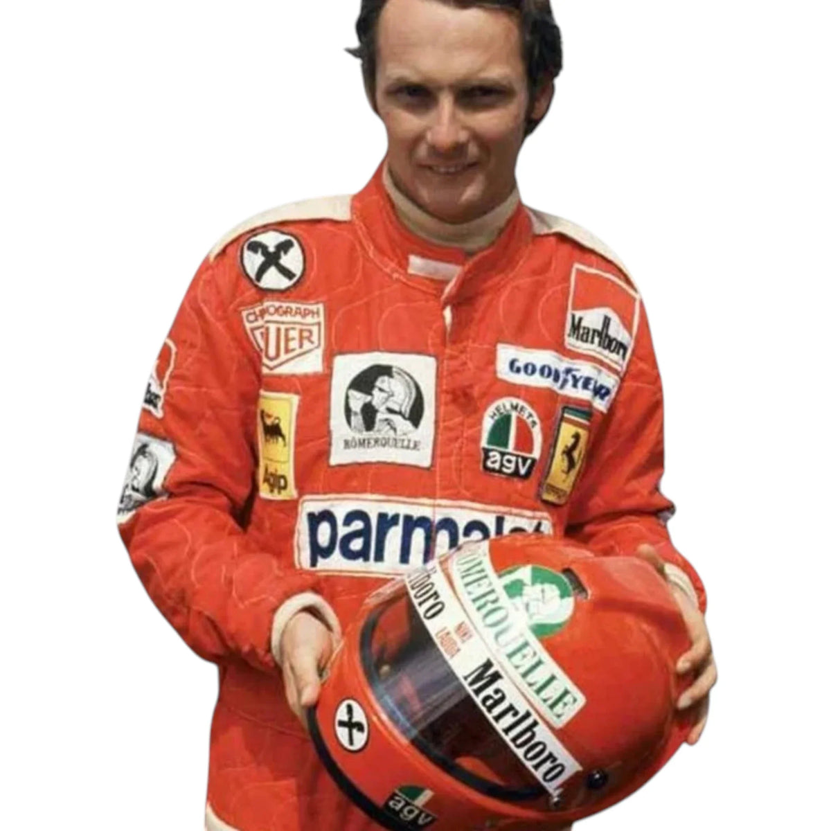 Niki Lauda 1976 Ferrari F1 Racing Suit - Trending Racegears image 5